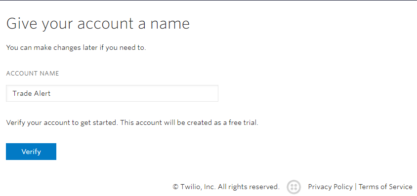 Give Your Account a Name