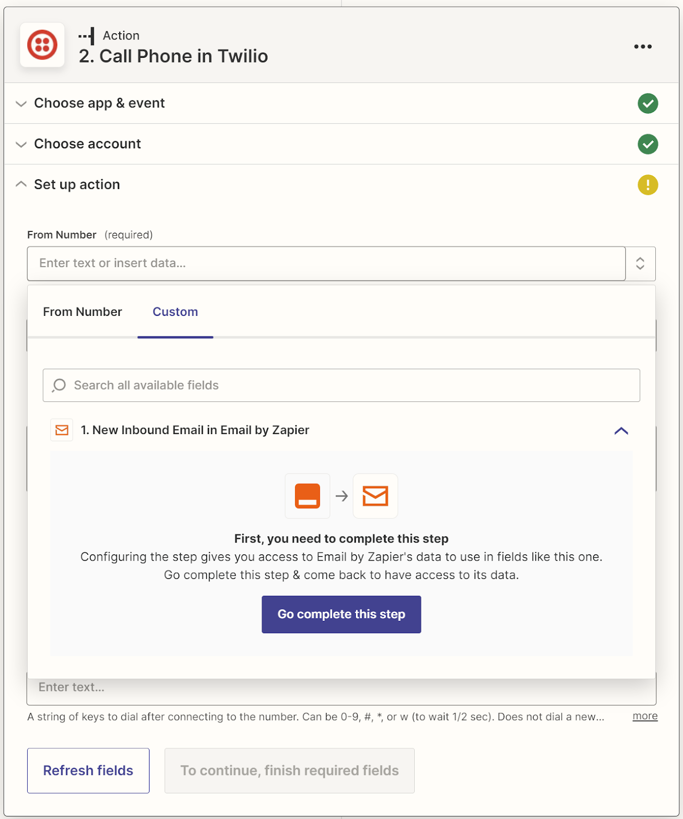 Zapier Zap New Inbound email